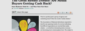 the great rebate debate